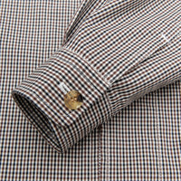 CHECKERED COTTON ZIP-UP SHIRT