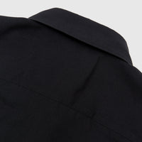 RUFFLED ZIP DETAILED BUTTON-UP SHIRT