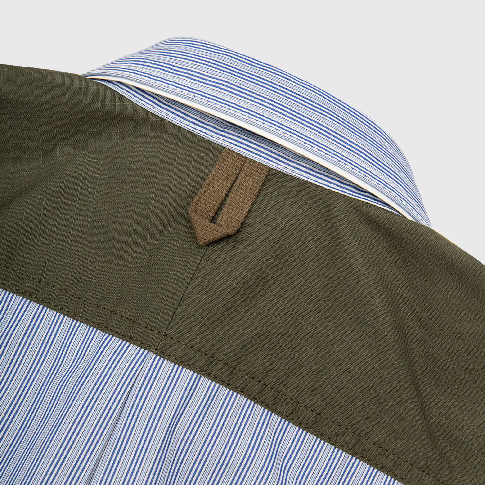 COTTON STRIPED PANELLED SHIRT