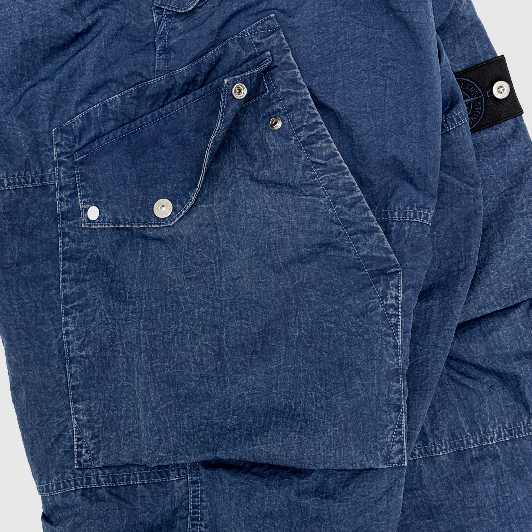 HALLOW FIBRE NYLON INDIGO-TC CARGO PANTS