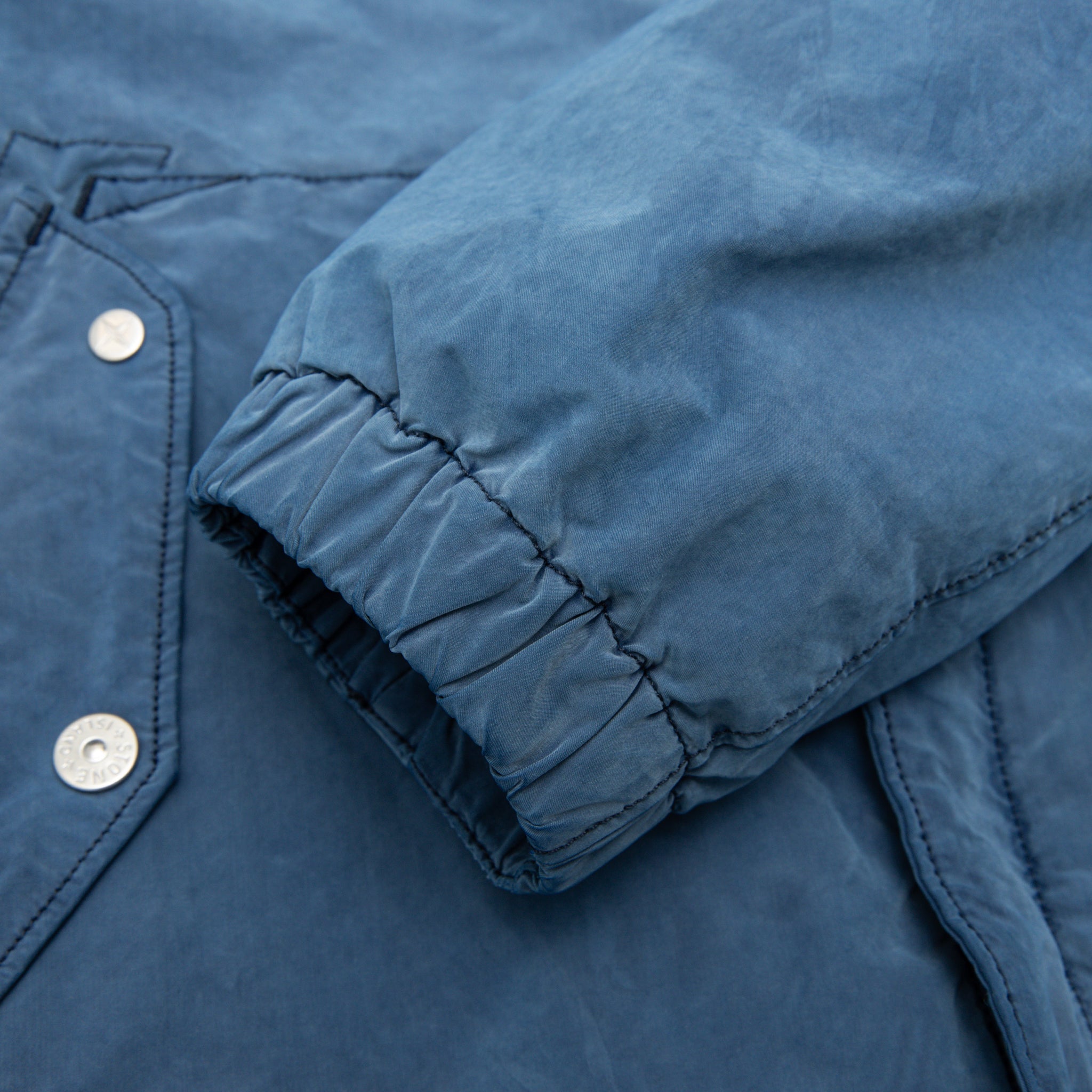 DAVID LIGHT INDIGO-TC HOODED JACKET