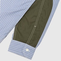 COTTON STRIPED PANELLED SHIRT