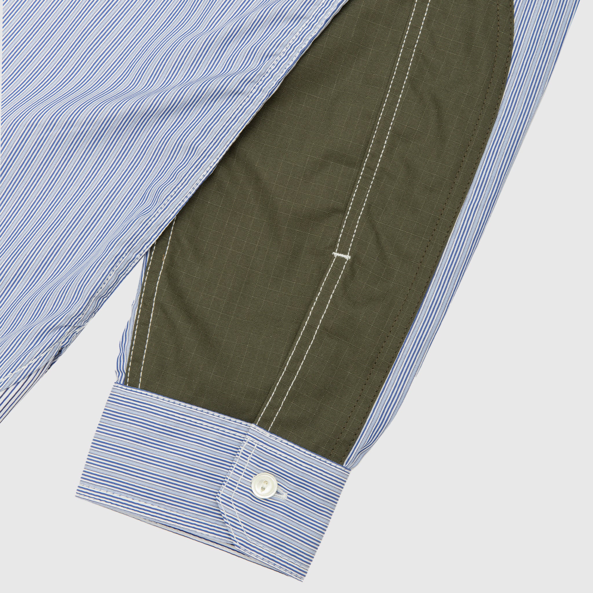 COTTON STRIPED PANELLED SHIRT