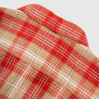 VINTAGE COTTON SILK NEP TWILL CHECK SHIRT