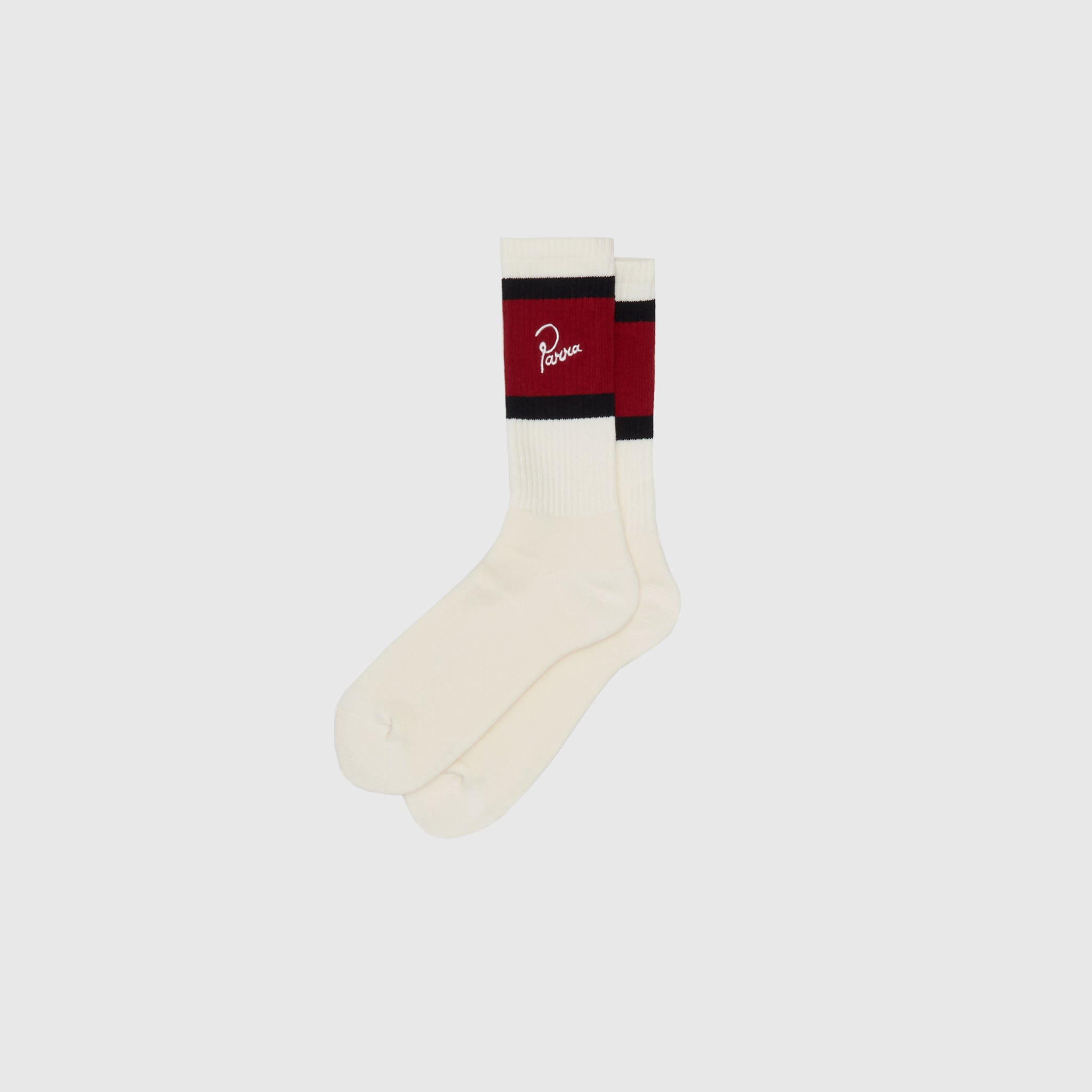 SIGNATURE STRIPED LOGO CREW SOCKS