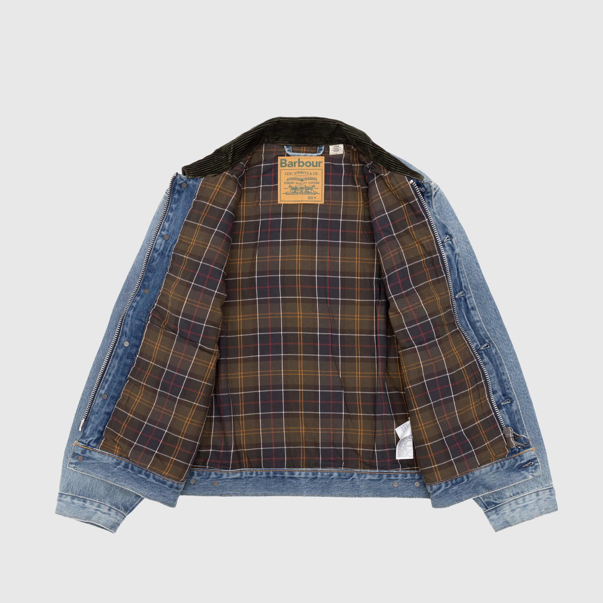X BARBOUR TYPE II DENIM TRUCKER