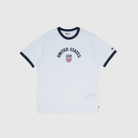 X WC RETRO RINGER TEE "USA"