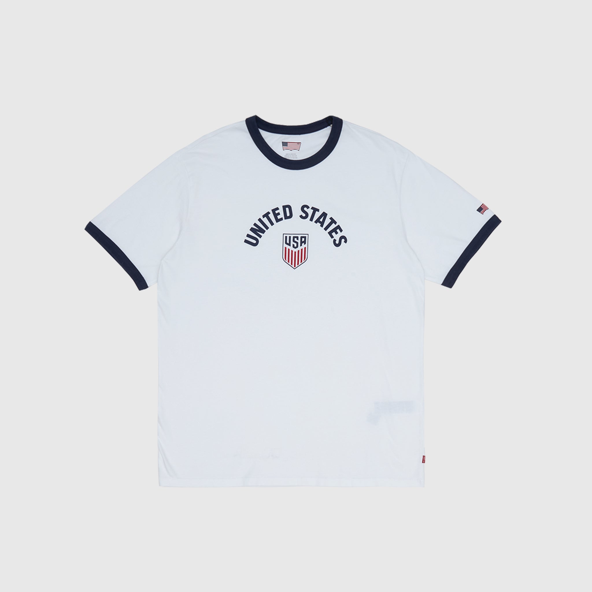 X WC RETRO RINGER TEE "USA"