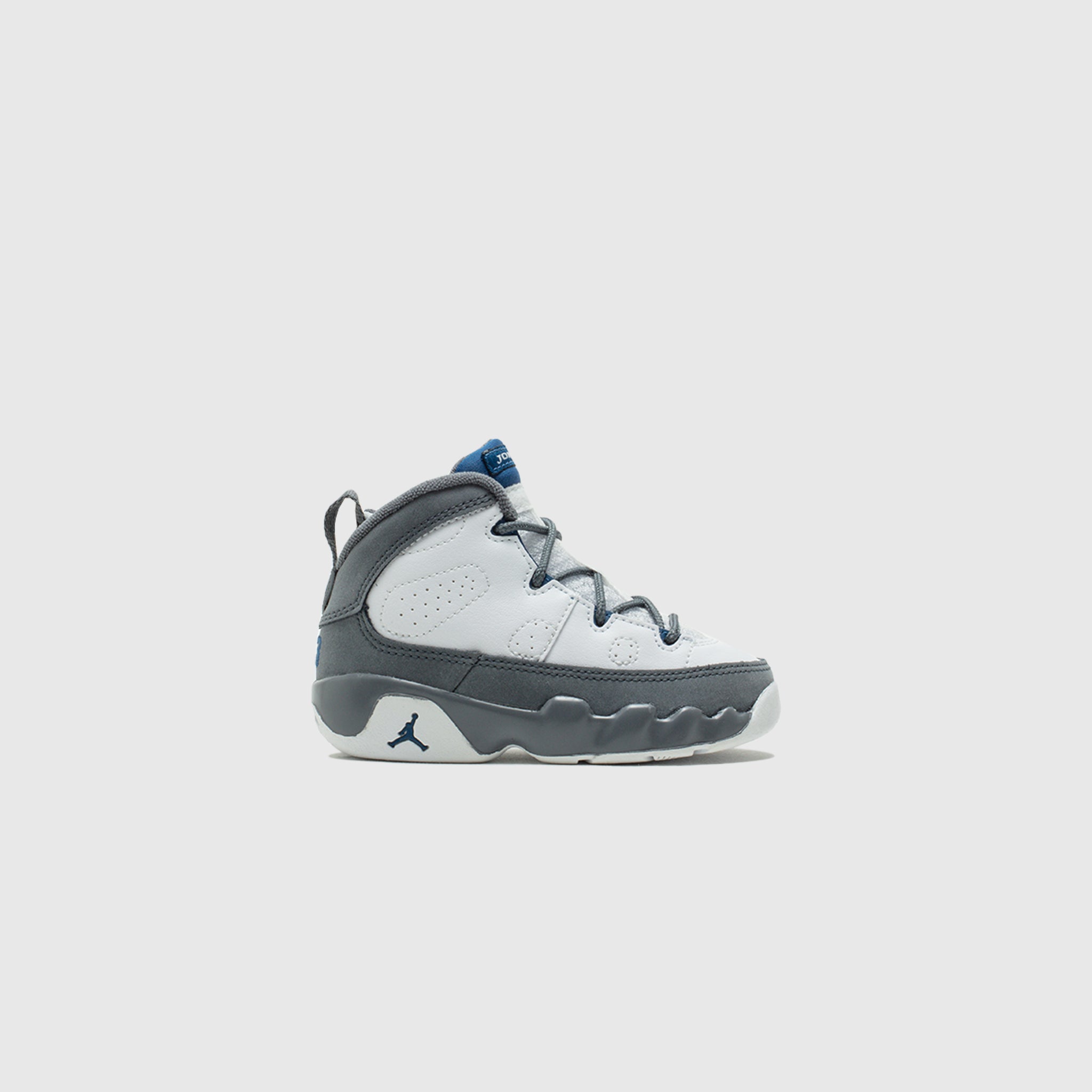 AIR JORDAN 9 RETRO (TD) "FLIN GREY AND FRENCH BLUE"