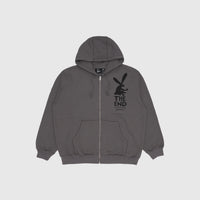 END THE BUNNY ZIP HOODED SWEATSHIRT