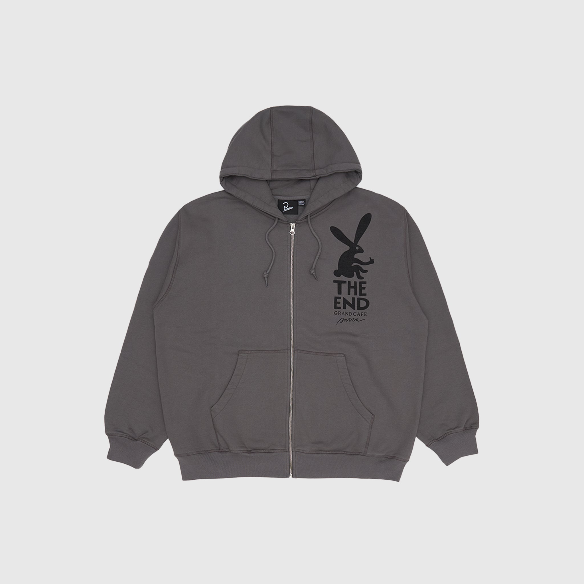 END THE BUNNY ZIP HOODED SWEATSHIRT