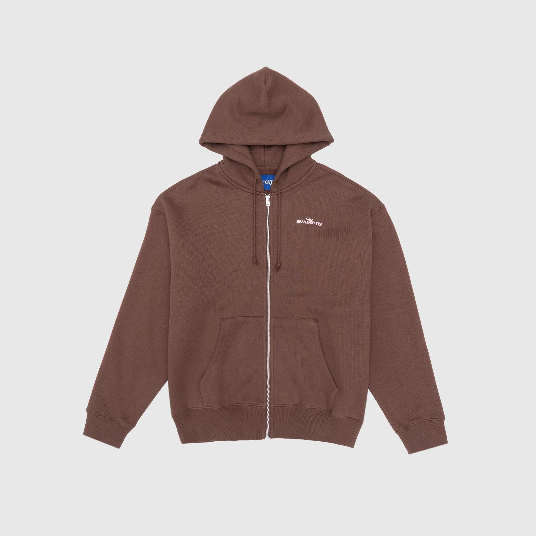 CROWN LOGO FULL-ZIP HOODIE