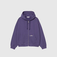 HOODED WIP LABEL SWEAT JACKET