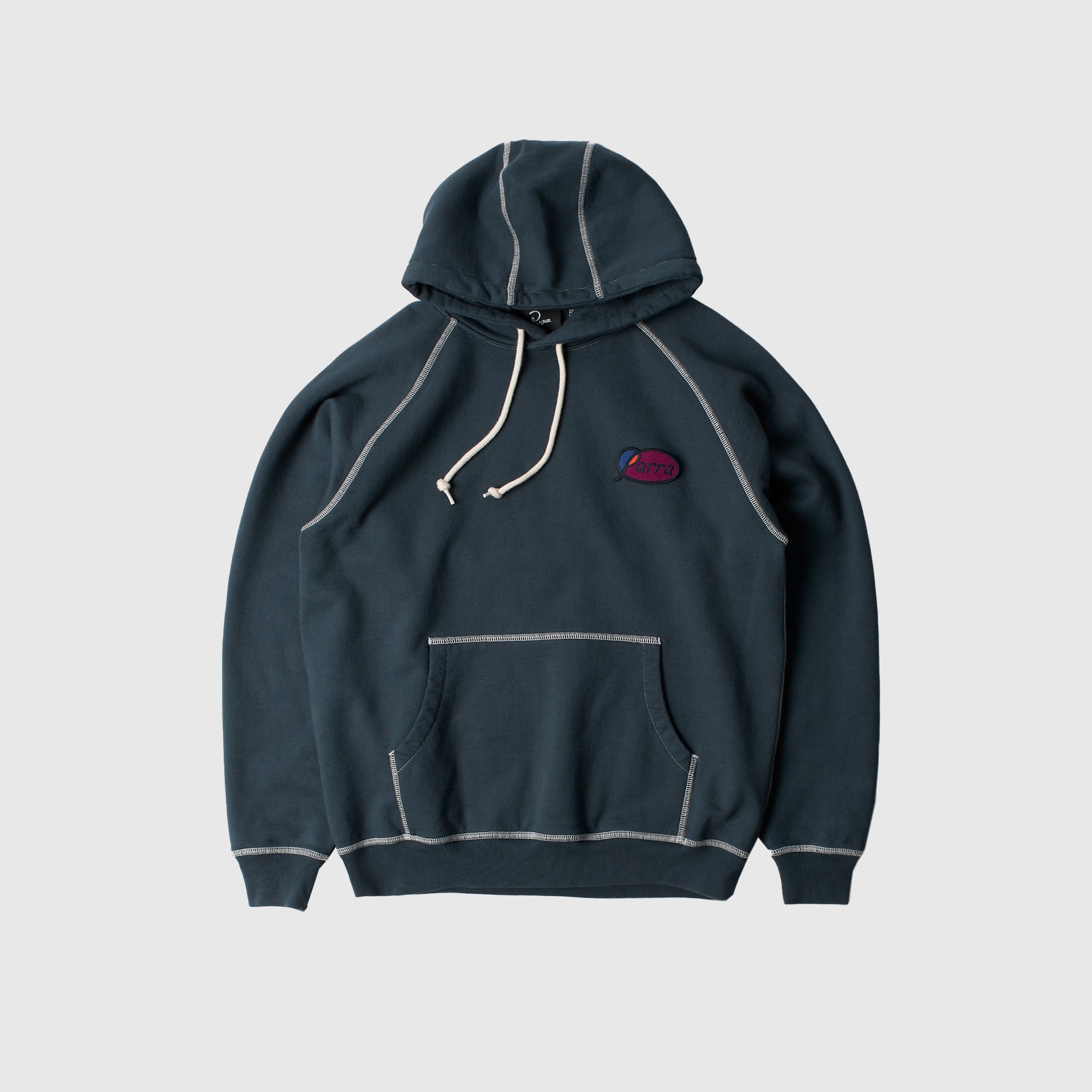CIRCLED SCRIPT LOGO HOODED SWEATSHIRT