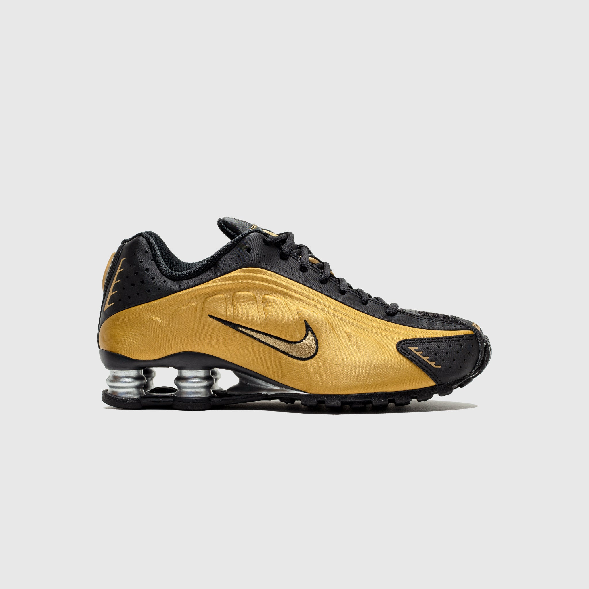 WMNS SHOX R4 "METALLIC GOLD"