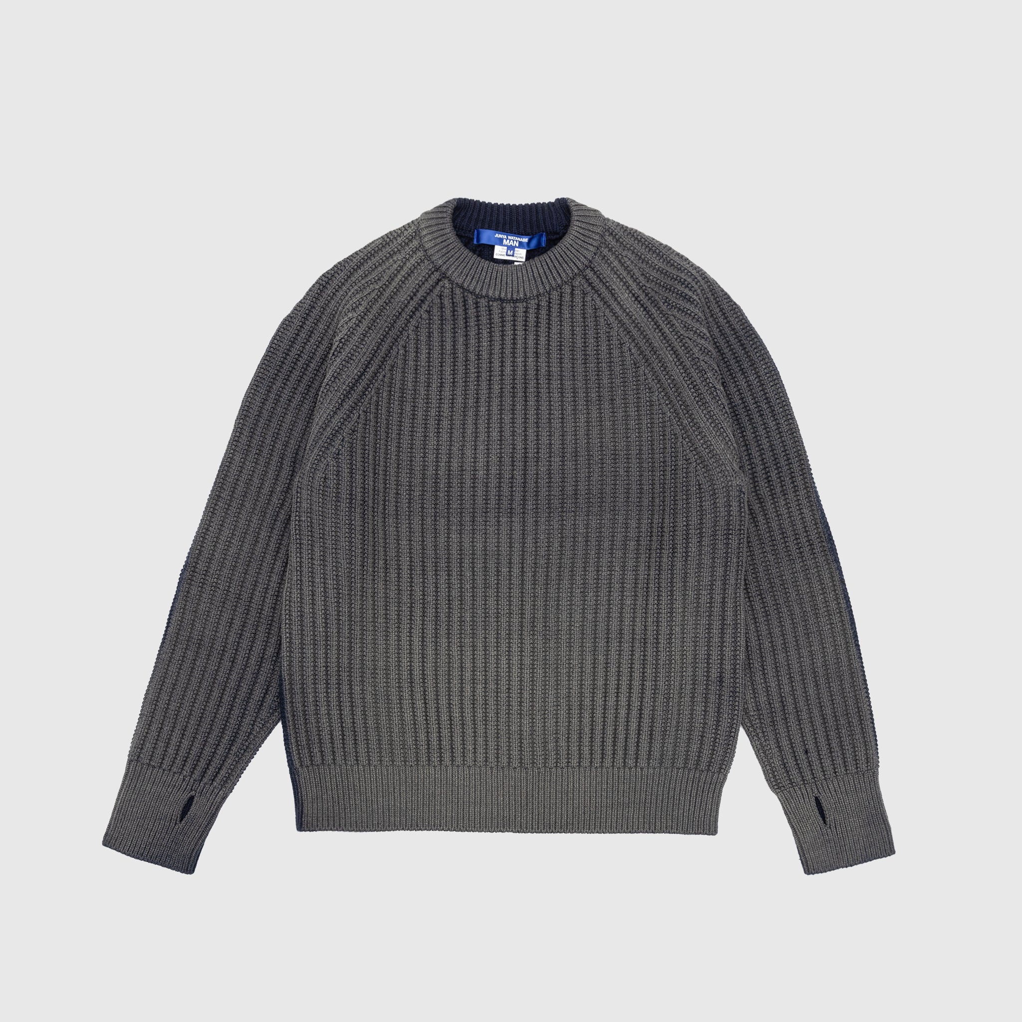 BLEACHED TRANSFORMED RIBBED KNIT