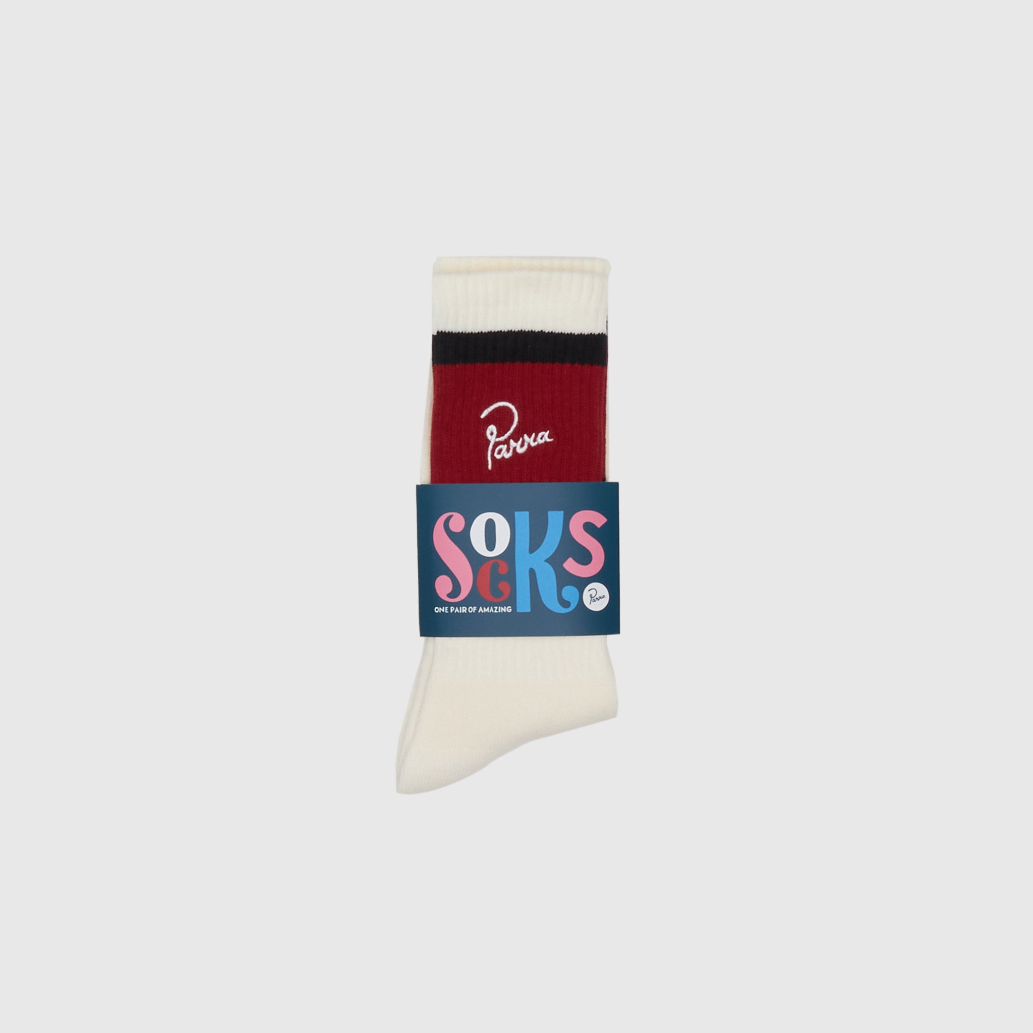 SIGNATURE STRIPED LOGO CREW SOCKS