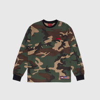 CARDINAL CAMO WAFFLE L/S KNIT