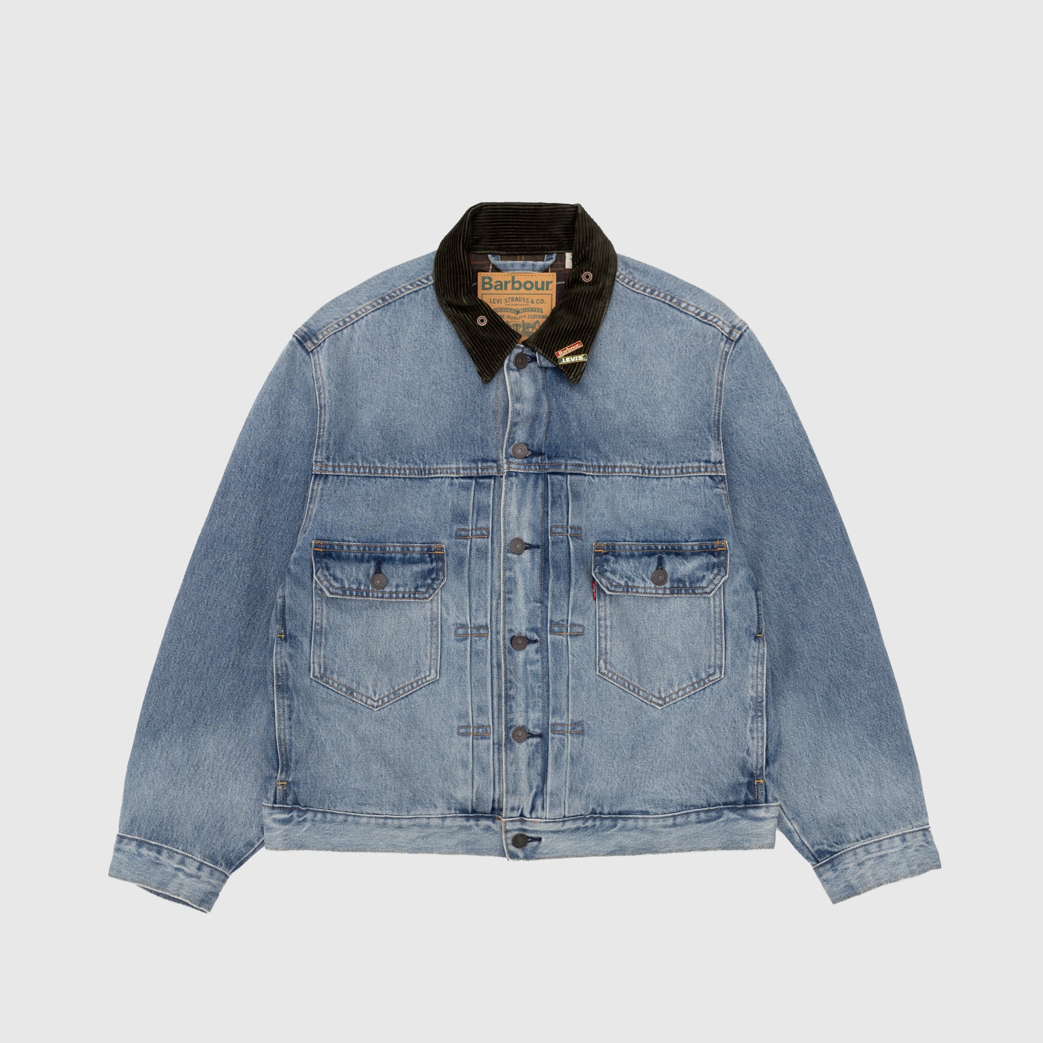 X BARBOUR TYPE II DENIM TRUCKER