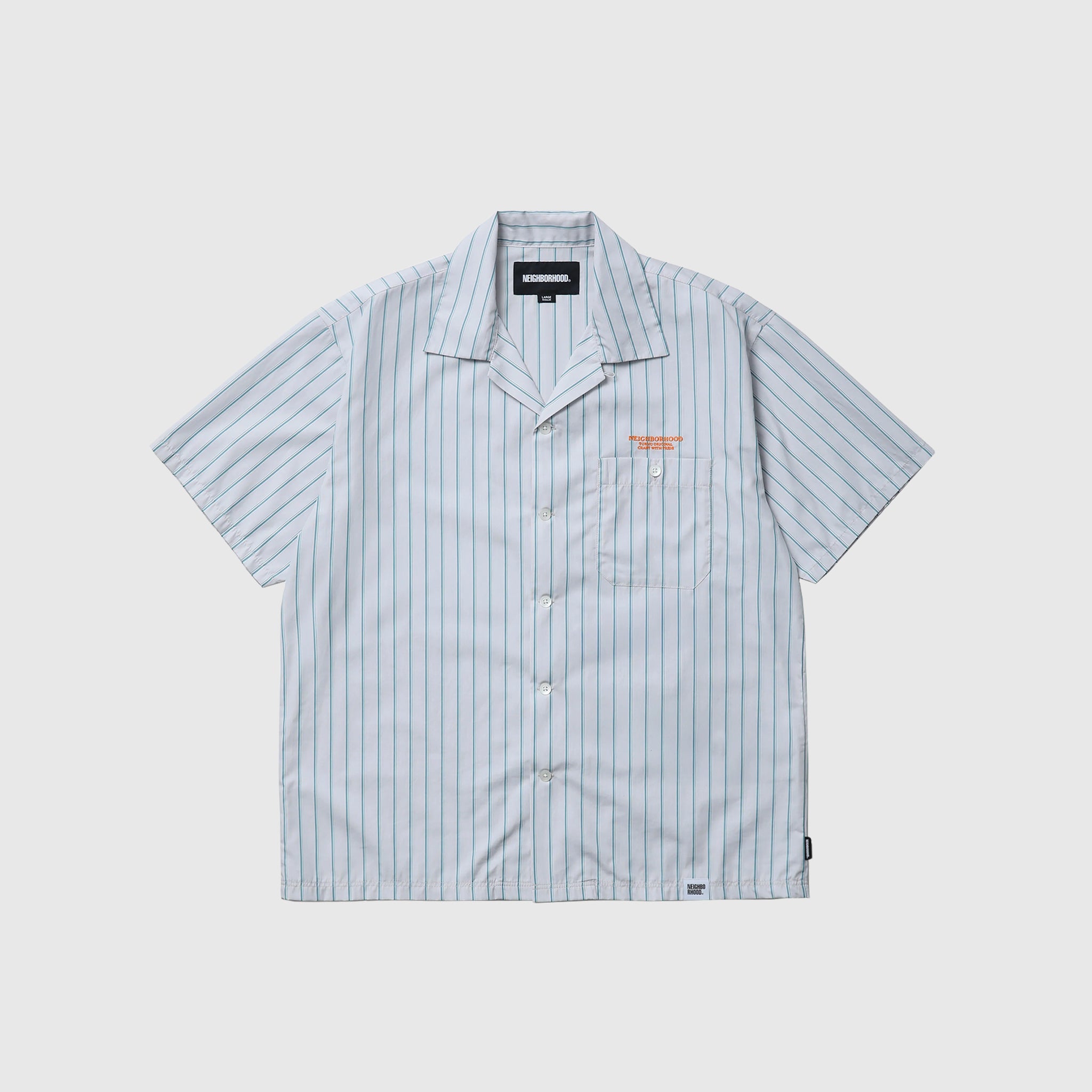 STRIPE WORK S/S SHIRT