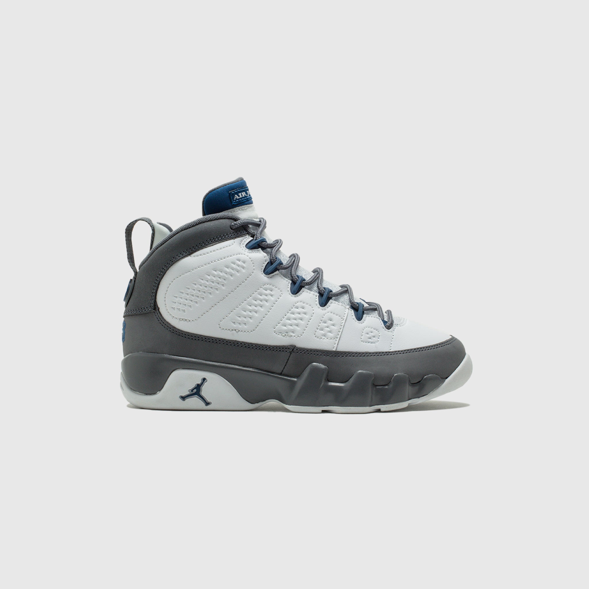 AIR JORDAN 9 RETRO (GS) "FLINT GREY AND FRENCH BLUE"