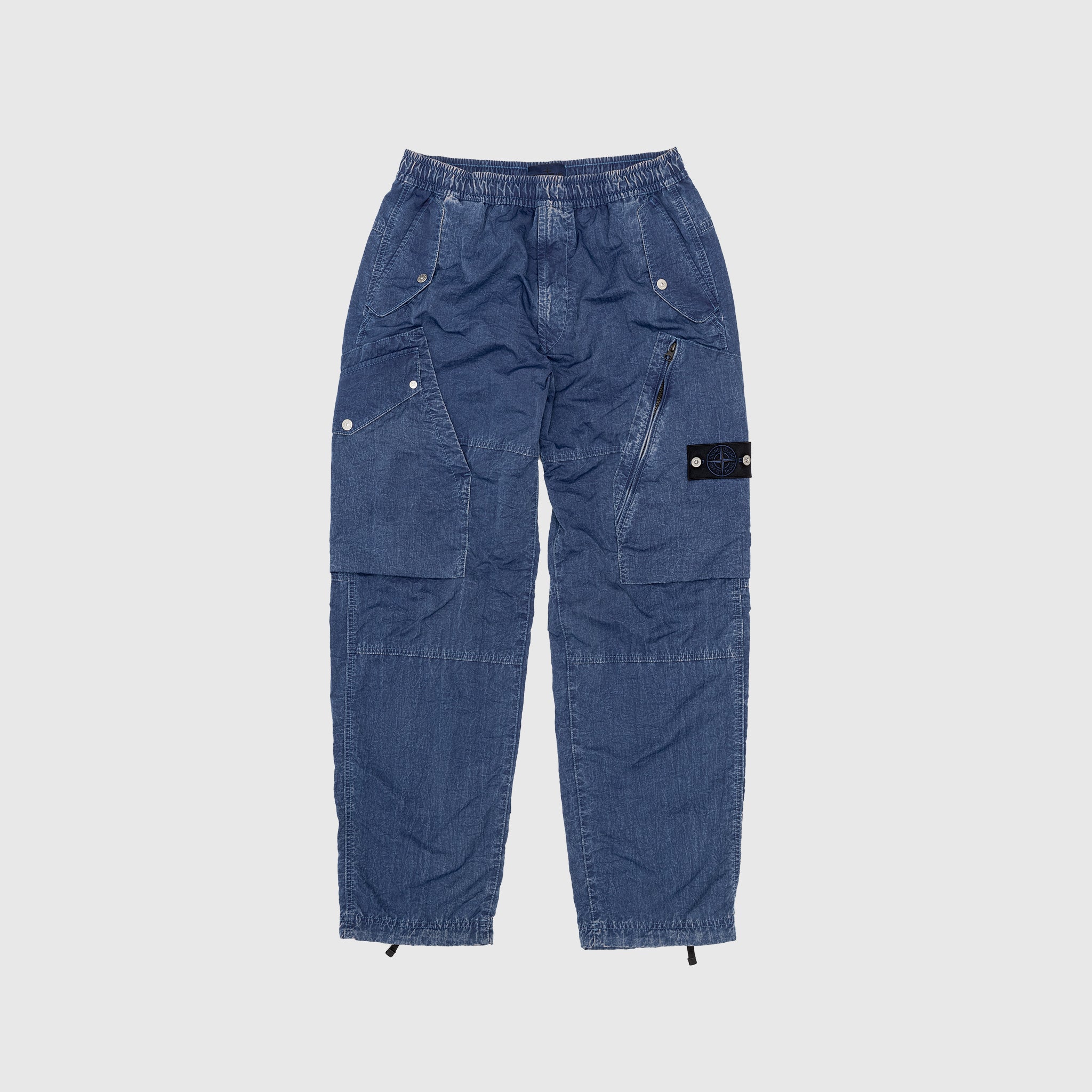 HALLOW FIBRE NYLON INDIGO-TC CARGO PANTS