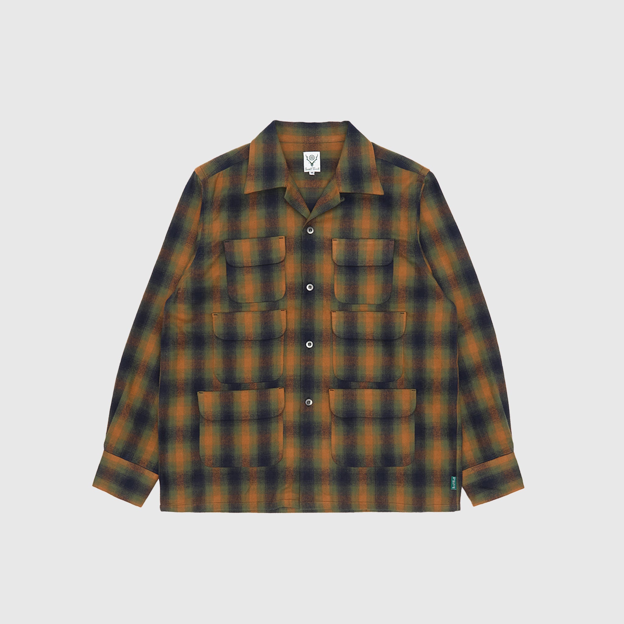 COTTON PLAID 6 POCKET SHIRT