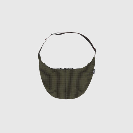 MEN'S CHECK SLING BAG