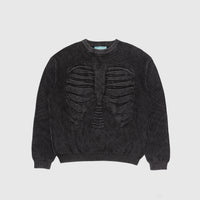 ACID WASH BONES 3D KNIT