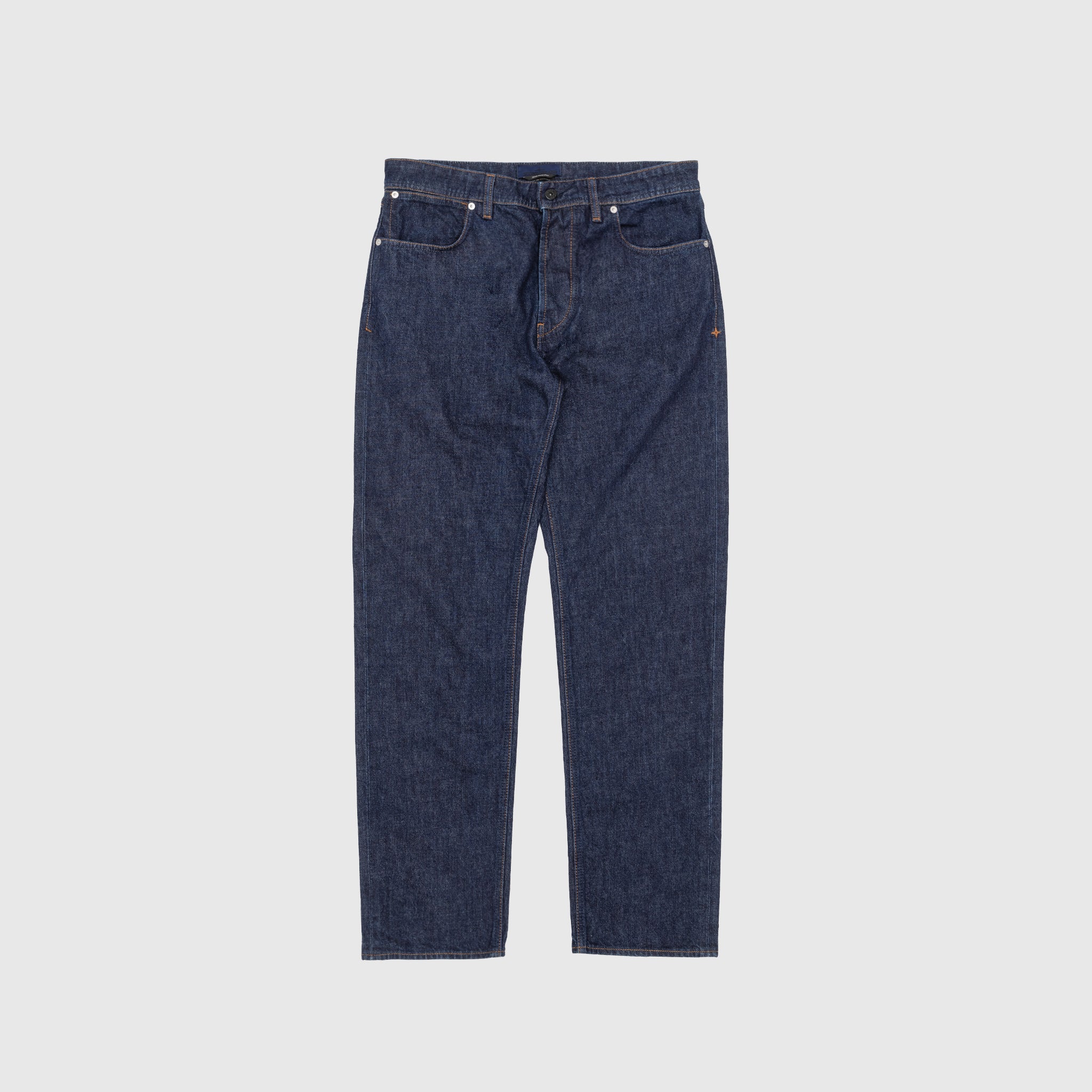 INDIGO DENIM-RINSED JEANS