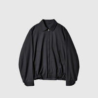 WOOL POPLIN ZIP BLOUSON