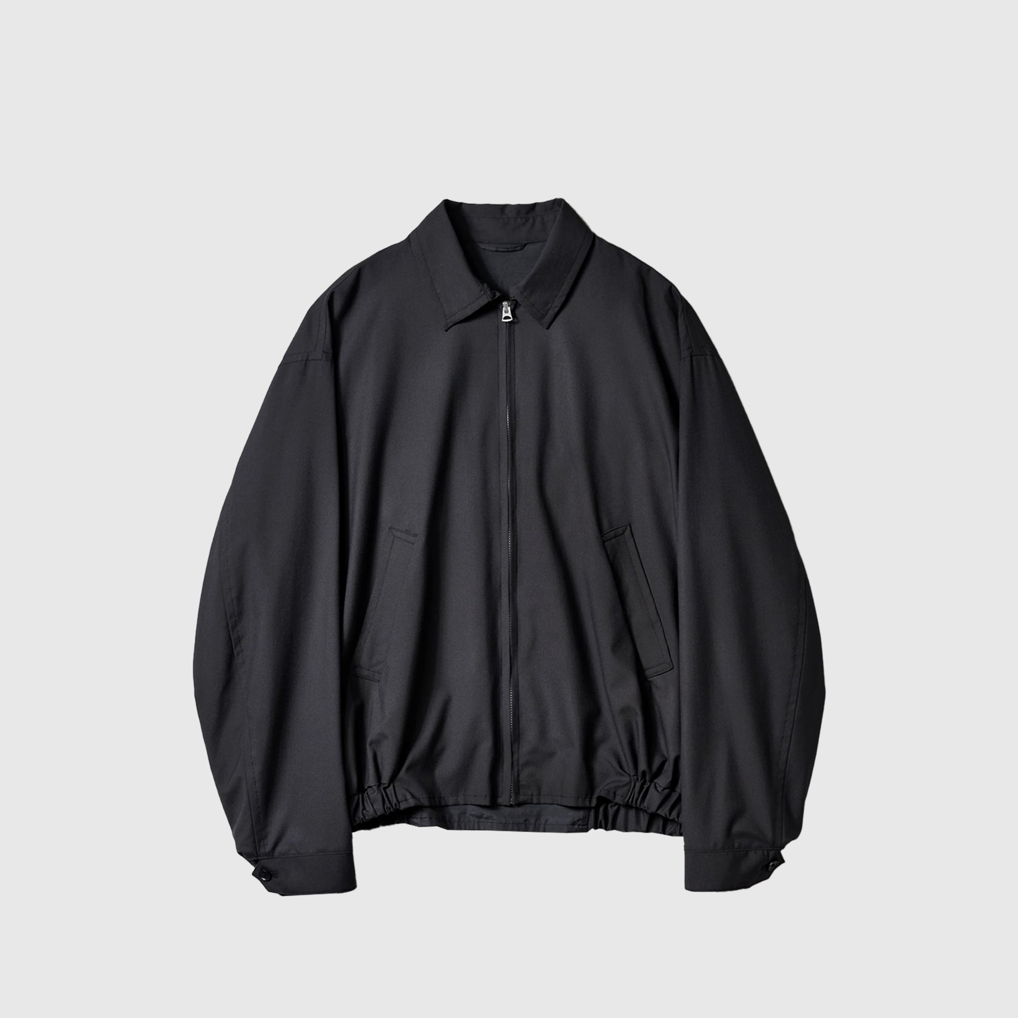 WOOL POPLIN ZIP BLOUSON