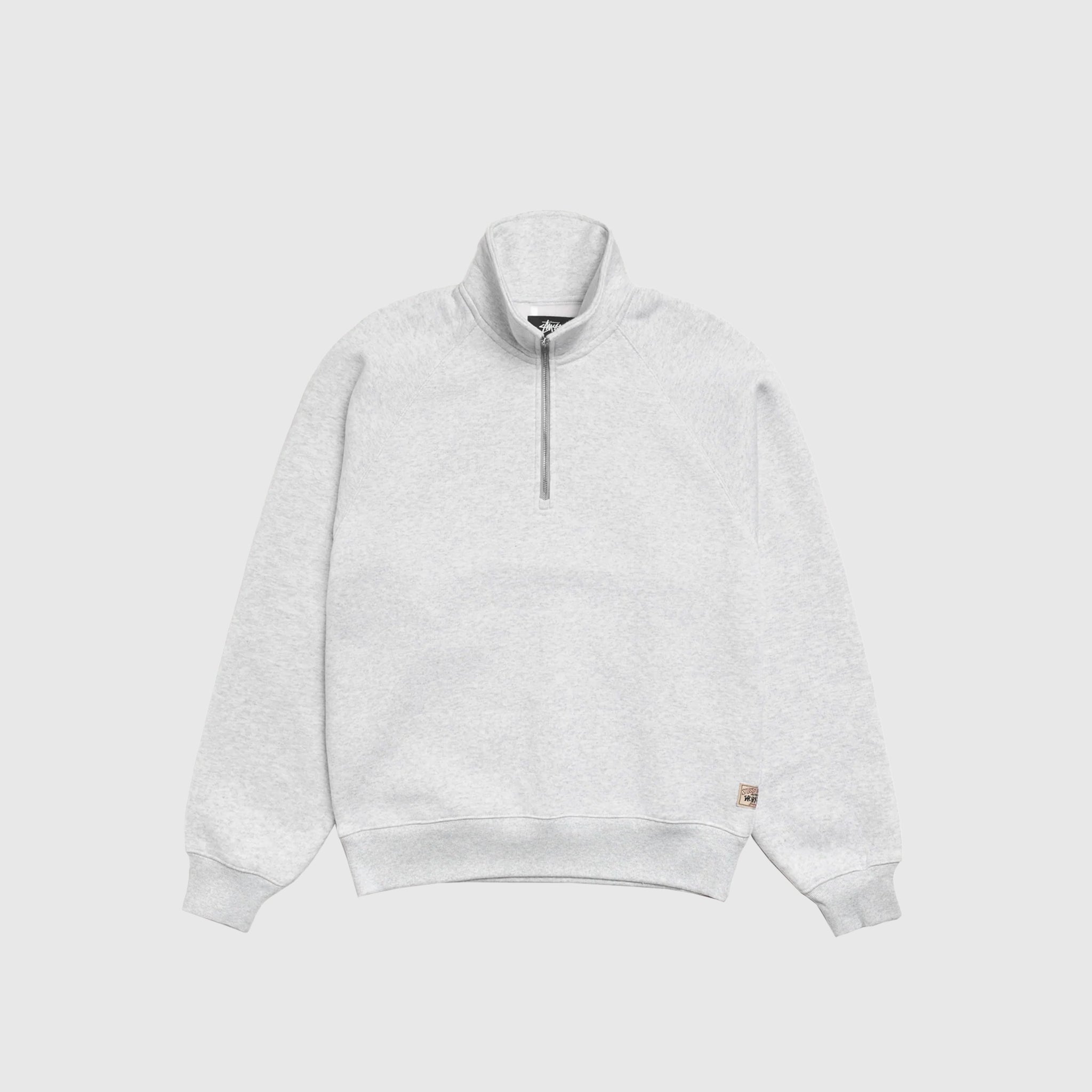 FLEECE RAGLAN ZIP MOCK