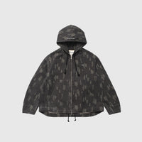COTTON TWILL ZIP HOODIE