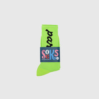 LOWER CASE SCRIPT LOGO CREW SOCKS