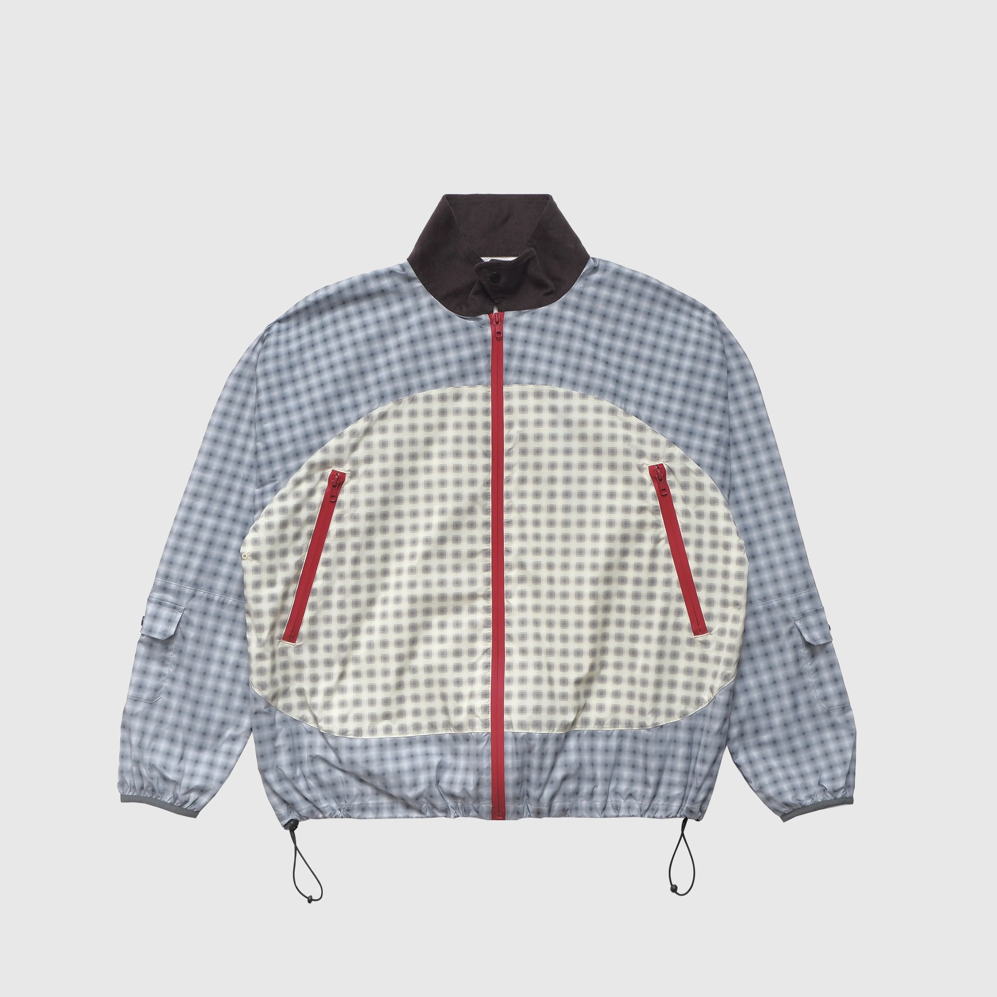 DOUBLE PLAID WINDBREAKER JACKET