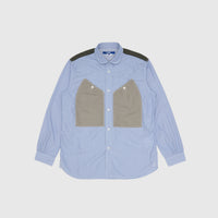COTTON STRIPED PANELLED SHIRT