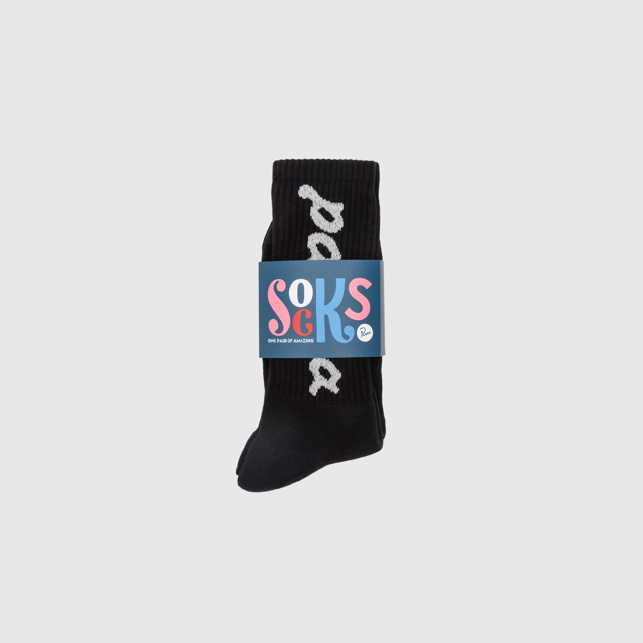 LOWER CASE SCRIPT LOGO CREW SOCKS
