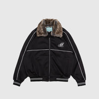 FUR COLLAR TRACK JACKET