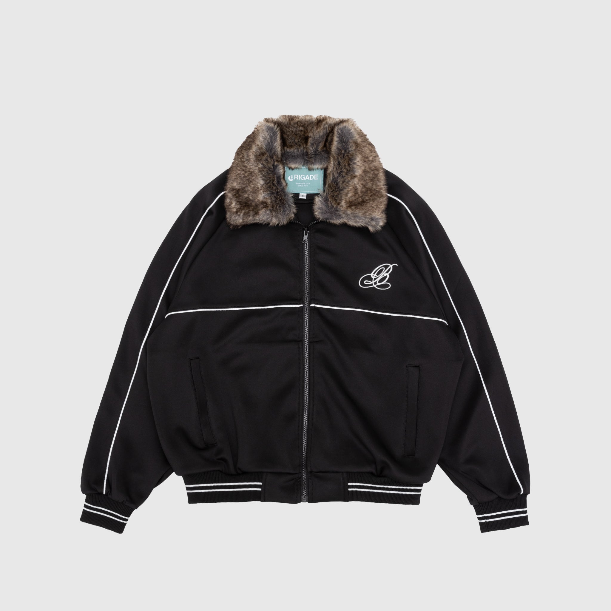 FUR COLLAR TRACK JACKET