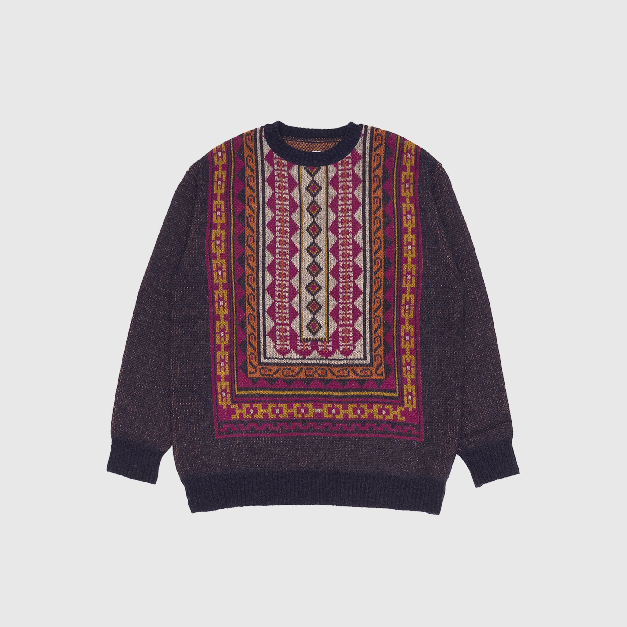 SHETLAND CREW NECK SWEATER
