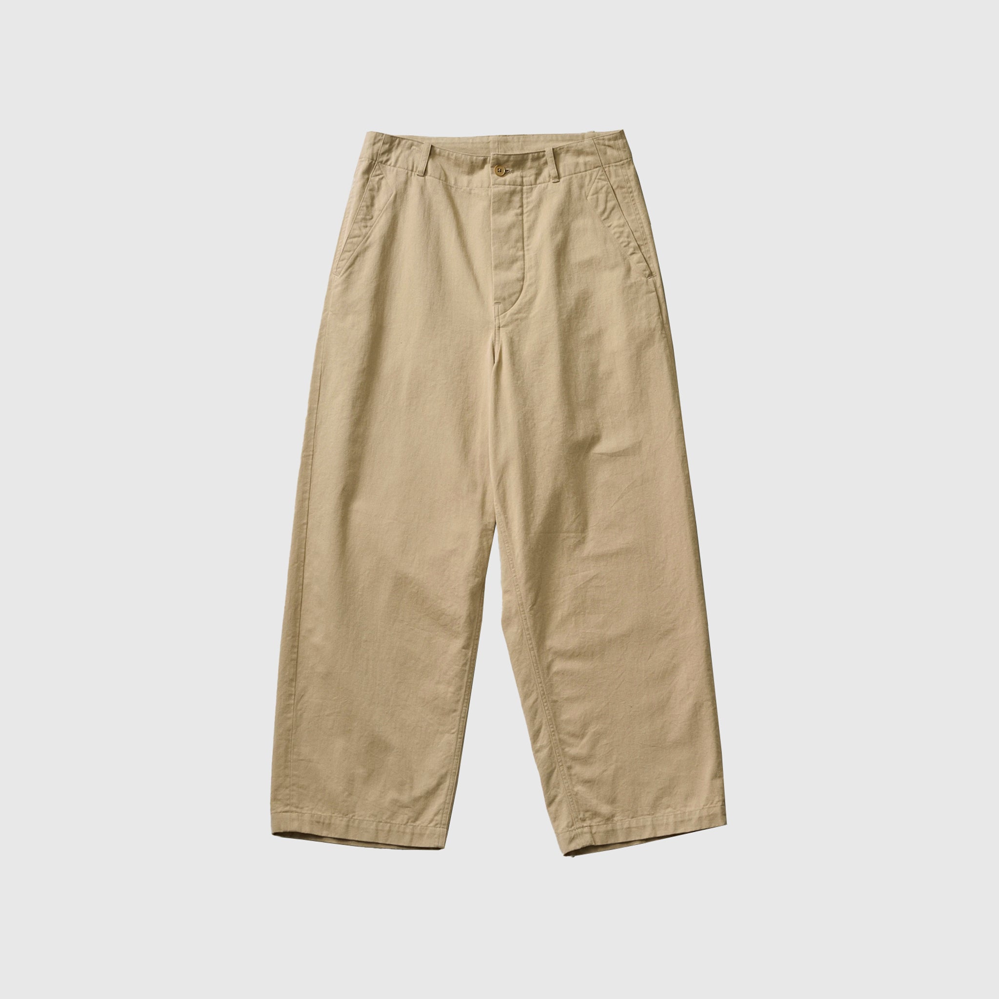 COTTON DRILL WIDE PANTS