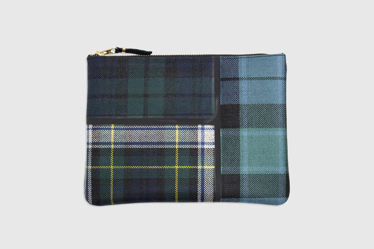 TARTAN PATCHWORK POUCH WALLET