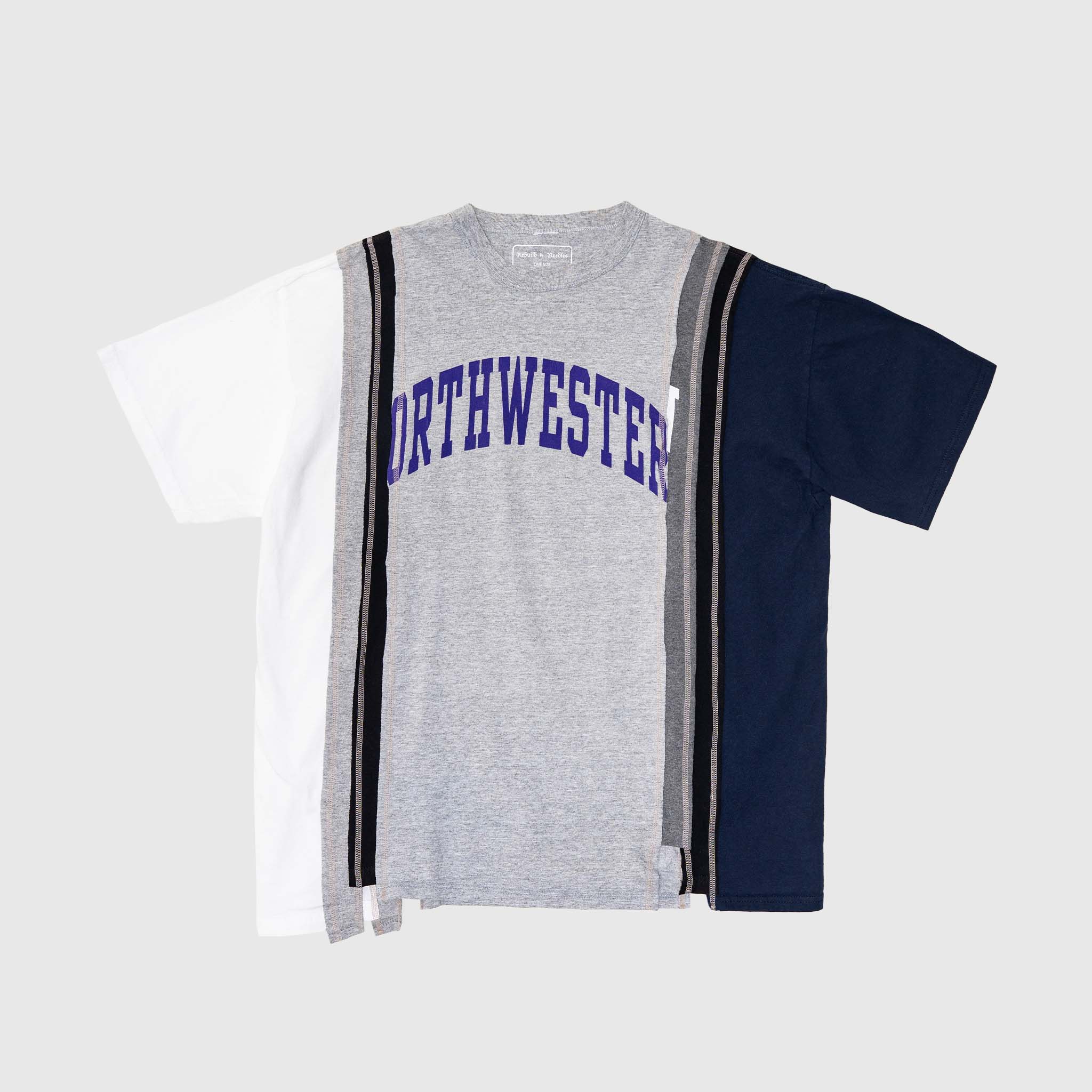 REBUILD BY NEEDLES 7 CUTS WIDE COLLEGE T-SHIRT