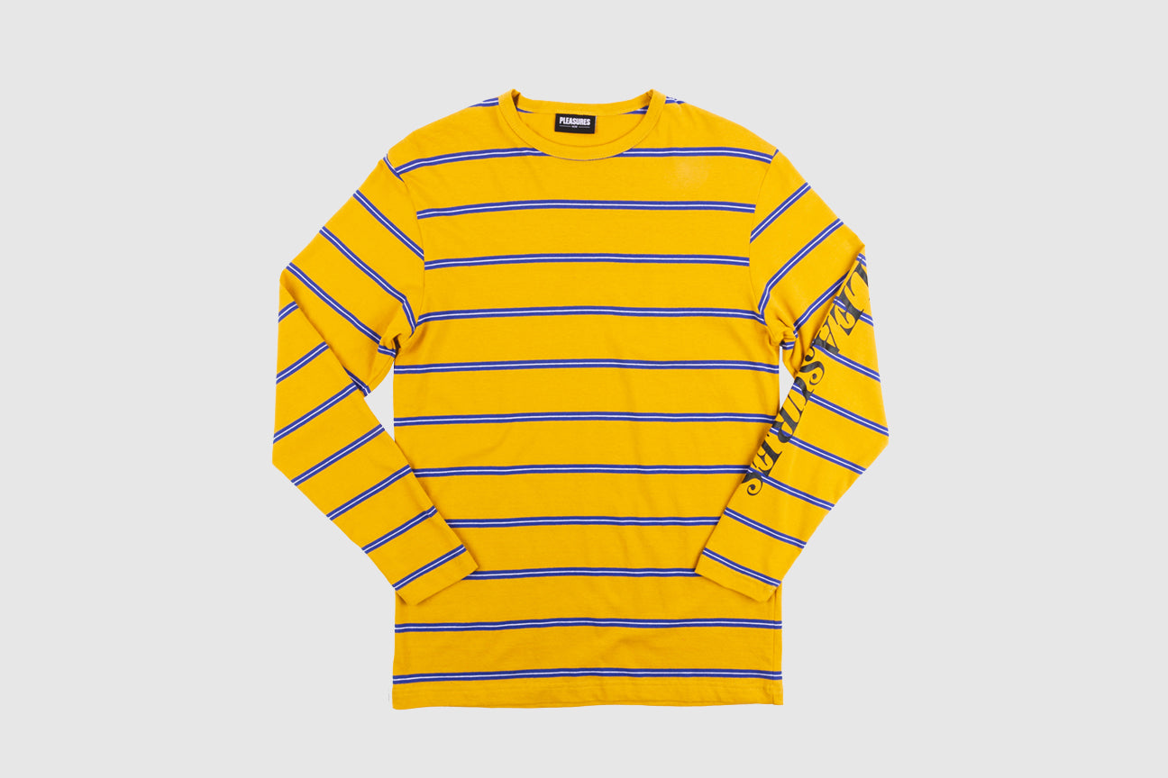 PLEASURES SCREAM STRIPED L/S T-SHIRT