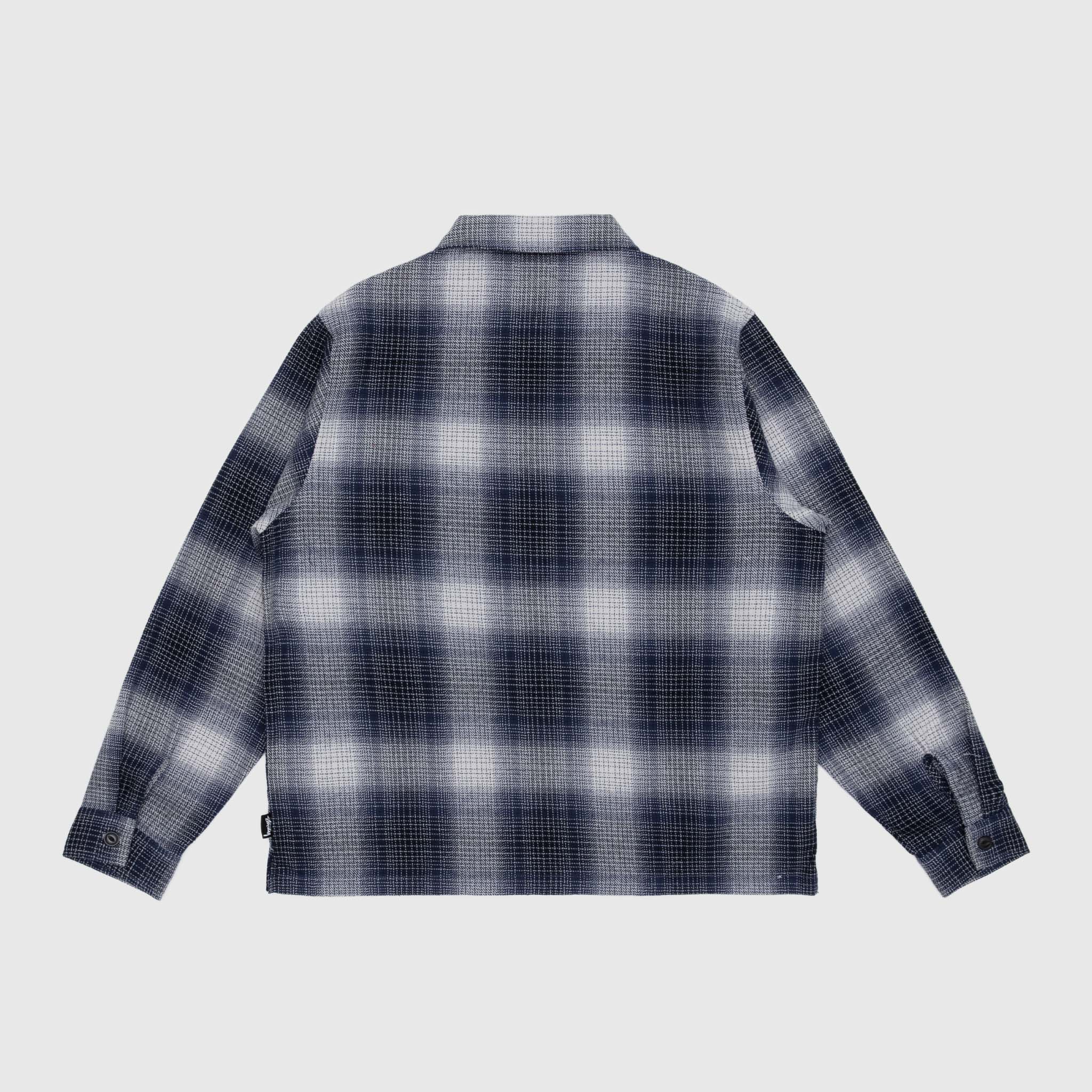 JACK SHADOW PLAID ZIP SHIRT