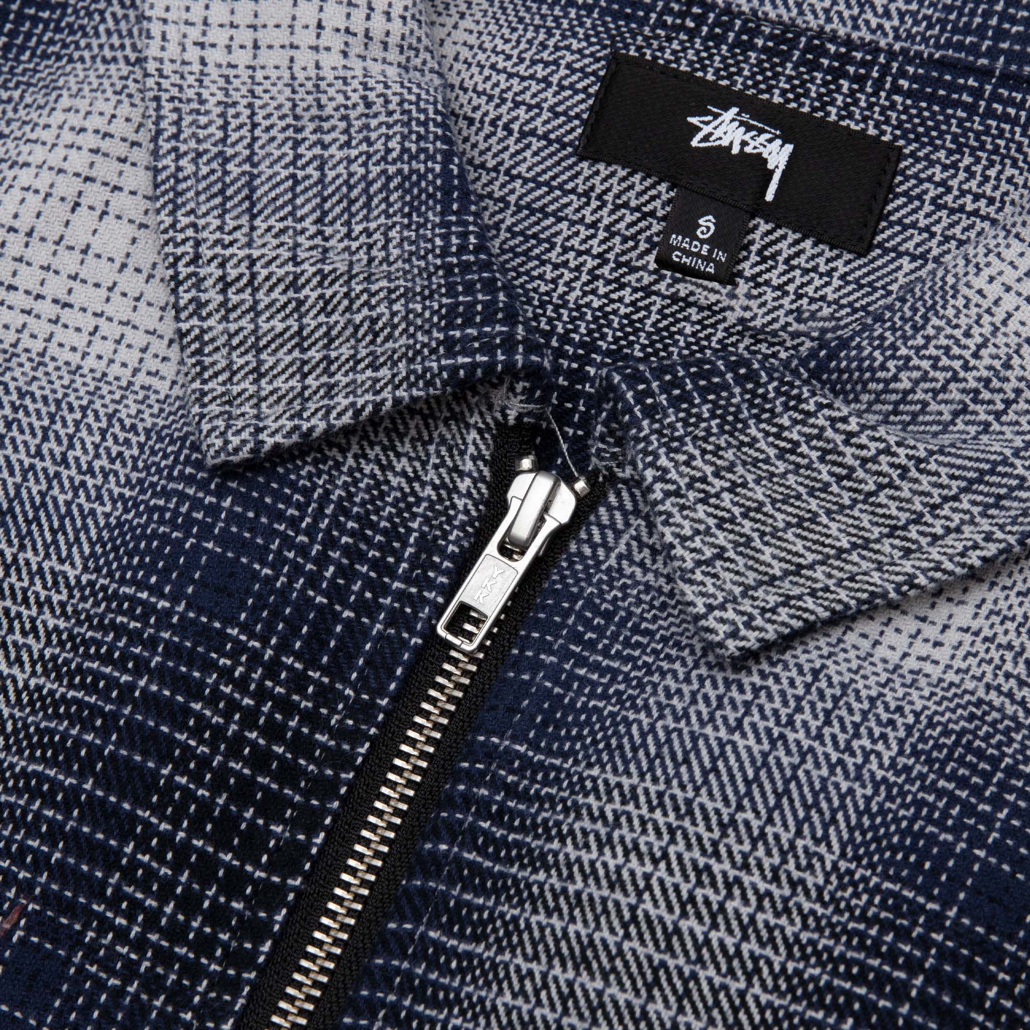 JACK SHADOW PLAID ZIP SHIRT