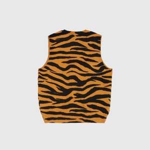 TIGER PRINTED SWEATER VEST – PACKER SHOES